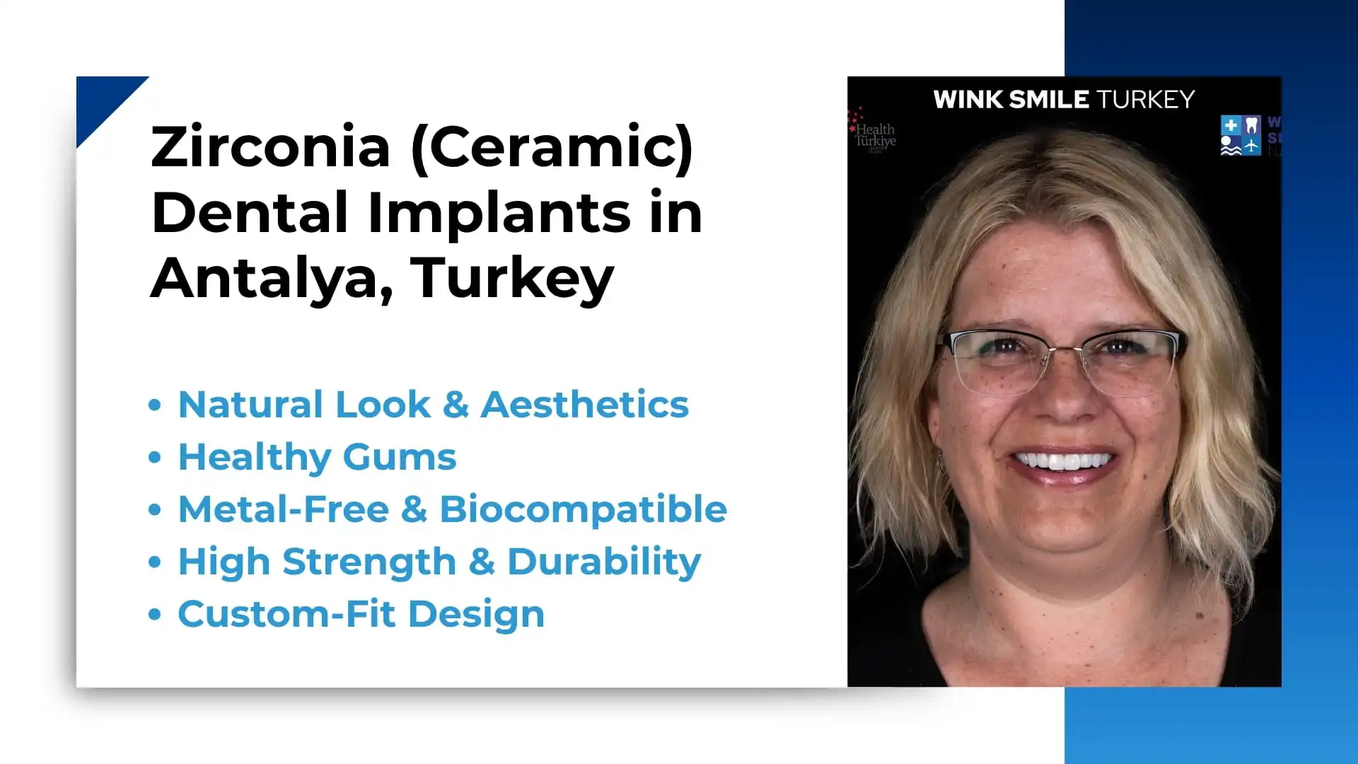 Zirconia dental implants in Antalya, Turkey